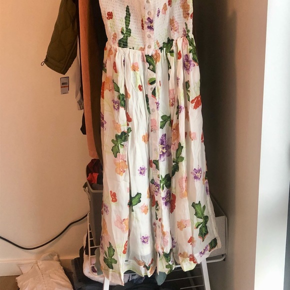 Verandah smocked silky dress moda operandi size small NWT Matchesfashion - Picture 6 of 7